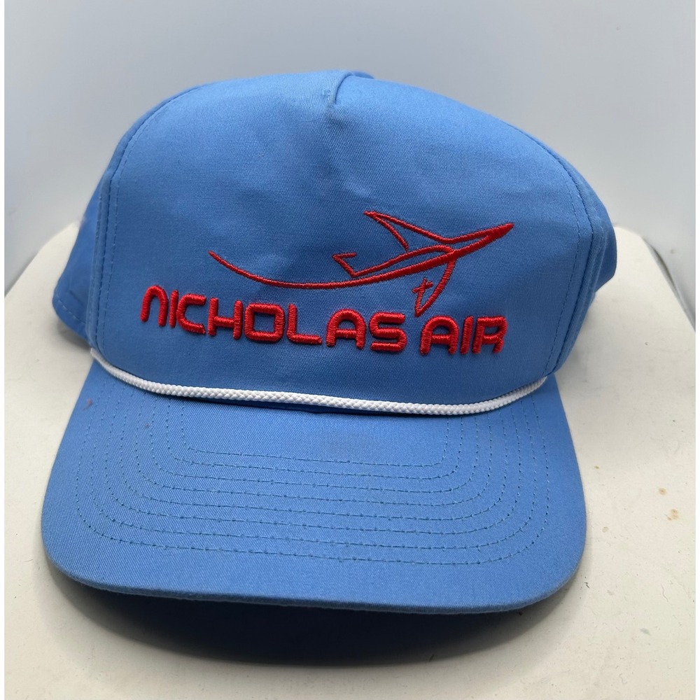 Imperial Nicholas Air Hat Blue Rope Snapback Private Jet Aviation Cap 5056